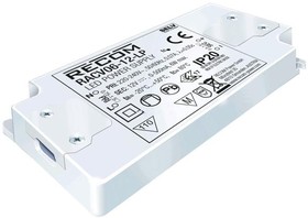 RACV06-24-LP, Блок питания импульсный, LED, 6Вт, 24ВDC, 250мА, 198-264ВAC, IP20