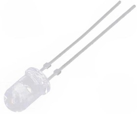 Фото 1/4 TLCR5100, Standard LEDs - Through Hole Red Clear Non-Diff 4300-11000mcd@50mA
