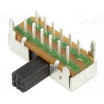 EG4208A, Slide Switches 4P2T SIDE OP PC MNT