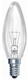 Лампа ДС B36 40Вт 230240V E14 свечка, прозр. в цветной гофре C0025708