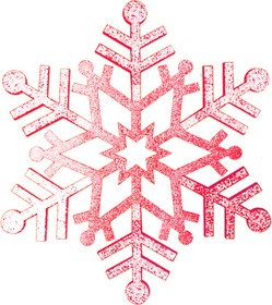 Фото 1/2 502-382, Елочная фигура Снежинка резная, 81 см, цвет красный