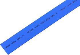 Фото 1/4 22-0006, Трубка термоусаживаемая ТУТ нг 20,0/10,0мм, синяя, упаковка 10 шт. по 1м