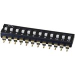 DS04-254-2-12BK-SMT, DIP Switches / SIP Switches DIP Switch, SPST, 2.54 pitch ...