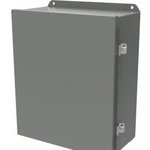 HJ12105HLP, Electrical Enclosures N4,12 J Box Hinged - 12x10x5" - Steel/Gray