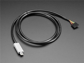 Фото 1/2 4331, Adafruit Accessories FTDI Serial TTL-232 USB Type C Cable - 3V Power and Logic