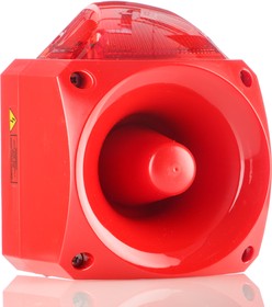 Фото 1/3 PNC-0005, Nexus Series Red Sounder Beacon, 110 V ac, 230 V ac, Wall Mount, 105dB at 1 Metre