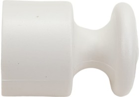 Фото 1/5 изолятор для наружного монтажа, пластик, цвет белый (10 шт/уп) B1-551-21-10