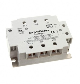 E53TP50CH-10, Solid State Relay - 3 Switched Channels - 18-36 VAC Control Voltage Range - 50 A Maximum Load Current - 48-530 VA ...