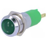 SMBD 14224, Индикат.лампа: LED, вогнутый, 24-28ВDC, Отв: d14,2мм, IP67, металл