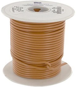 Фото 1/5 1559 OR005, Hook-up Wire 14AWG 41/30 PVC 100ft SPOOL ORANGE