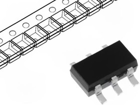 Фото 1/4 IMN10T108, Triple Switching Diode, Isolated, 300mA 80V, 6-Pin SMD IMN10T108