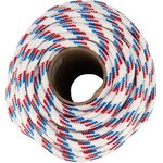 93967, Фал плетёный полипропиленовый с серд,, 10 мм, L 100 м, 24-прядный, Россия