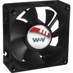 DC0702512U2B-BT0, Fan Tubeaxial 12VDC Square - 70mm L x 70mm H Ball 54.8 CFM (1.53m³/min) 4 Wire Leads