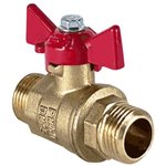 VF.219.LB1.012.N/P59, Кран шаровой N/P59 для ВОДЫ 1/2 НР/НР ручка-бабочка ...