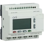 Реле логическое PLR-S. CPU1004(R) 220В AC с экраном ONI PLR-S-CPU-1004R-AC-BE