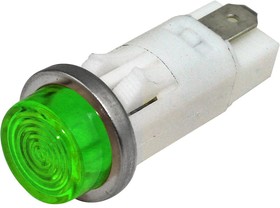 1092QC5-28V, PMI ROUND .5" LED GREEN HI-HAT