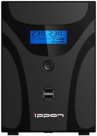 Фото 1/10 Источник бесперебойного питания Ippon Smart Power Pro II Euro 1600 960Вт 1600ВА черный