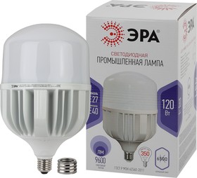 Фото 1/6 Лампа светодиодная ЭРА STD LED POWER T160-120W-6500-E27/E40 Е27 / Е40 120 Вт колокол холодный дневной свет Б0049104