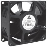 AFB0812SHE, DC Fans DC Tubeaxial Fan, 80x38mm, 12VDC, Ball Bearing, Lead Wires