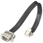 T1PS-10-28-GF-06.0-A-T3, Rectangular Cable Assemblies 1.00 mm Micro Mate Single ...