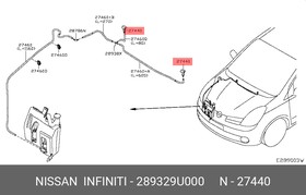 289329U000, Форсунка омыв.NISSAN NOTE (E11) (2006 )