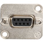 NADB9FF, D-Sub Adapters & Gender Changers DSUB9 female-female D style, Nickel