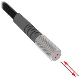 Фото 1/2 PBT46U-VL, Fiber Optic Sensors Plastic Fiber, Diffuse Reflective; Core Dia.: 1 mm; Fiber Length 2 m; M6 Thread; Flex Relief; Free cut; Vanta