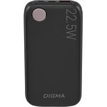 Мобильный аккумулятор Digma DGPF10B 10000mAh QC3.0/PD3.0 22.5W 3A USB-A/USB-C ...