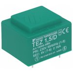 TEZ1.5/D230/9V, Трансформатор: залитый, 1,5ВА, 230ВAC, 9В, 166,6мА, PCB, IP00, 70г