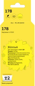 Фото 1/3 IC-H320 Картридж T2 №178 для HP Deskjet 3070A/Photosmart 5510/6510/7510/ B110/C8583, желтый, с чипом