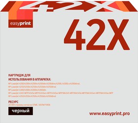 Фото 1/2 42X Картридж EasyPrint LH-42X для HP LJ 4200/4250/4300/ 4350/M4345MFP (20000 стр.) с чипом