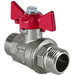 VF.219.NB1.012.N/P59, Кран шаровой N/P59 для воды 1/2' НР/НР ручка-бабочка ...