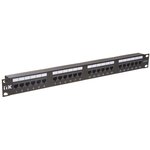 PP24-1UC6U-D05, Патч-панель 1 юнит категория 6 UTP 24 порта (Dual)