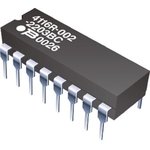 4114R-2-102LF, 4100R 1kΩ ±2% Bussed Resistor Array, 7 Resistors, 2W total, DIP ...