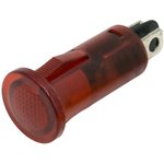 655-1104-104F, LED Panel Mount Indicator Uni-Color Red 70mcd 2-Pin