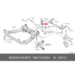 Втулка стабилизатора переднего NISSAN X-Trail T31 54613-JG02A
