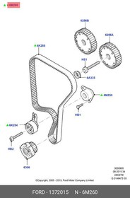 Фото 1/2 1372015, Комплект ГРМ 2,5 DURATEC VCT TURBO FORD