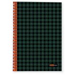 7-96-002, General notebook A4 96L cell,spir,region of maps. A4 GR. TARTAN 3 TYPES