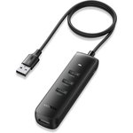 Разветвитель USB Ugreen CM416 (80657) USB 3.0 4-Port Hub. 1м/черный