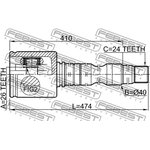 0111-ACV40RH, Шрус внутренний правый 26x40x24