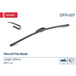 DFR-007, Стеклоочиститель 550мм 1 шт Б/Каркасн. (LHD/RHD) Retrofit (Denso)