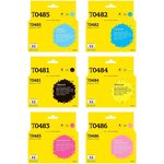 IC-ET0487 Комплект картриджей T2 для Epson T0487: черный, голубой, пурпурный ...
