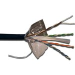 Кабель FTP, 4 пары, Кат. 6, внешний, черный, 305м в кат., LANMASTER LAN-6EFTP-OUT