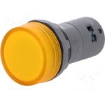 CL2-502Y, Индикаторная лампа, 22мм, CL2, -25-70°C, Подсвет: LED, d22мм