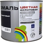 Универсальная цветная эмаль Colors ВД-АК 220 графитовый, 1,9 л 144928