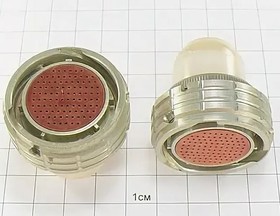 ОНЦ-БМ-2-102/27-Р12-2-В, (ОНЦ-БМ-1-102/27-Р12-1-В) розетка кабельная с прямым кожухом с золотым покрытием контактов