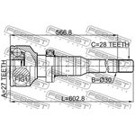 2711-XC60RH, Шрус внутренний правый 27x30x28