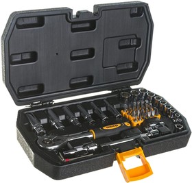 Фото 1/10 065-0774, Набор инструментов для автомобиля DEKO DKMT49 в чемодане (49 предметов)