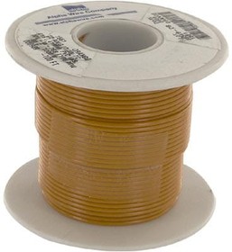 Фото 1/4 1551 OR005, 1551 Series Orange 0.33 mm² Hook Up Wire, 22 AWG, 7/0.25 mm, 30m, PVC Insulation