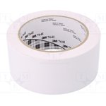 7000144707, 764 White PVC 1296in Vinyl Tape, 0.125mm Thickness "None"